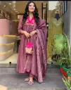 3-Piece Side Baju Embroidery Kurti Set