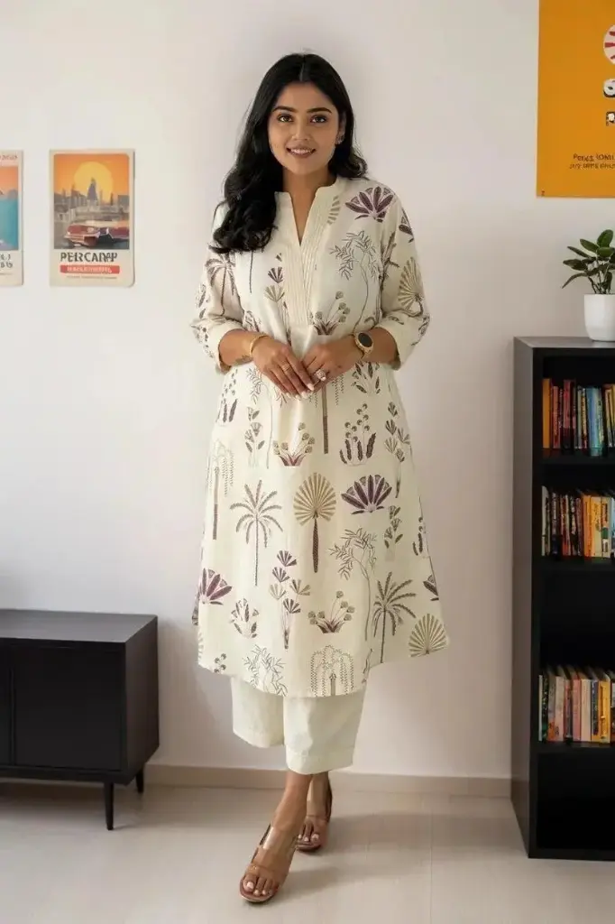 Jaipuri Ethnic Wear (M, Rose Pink)