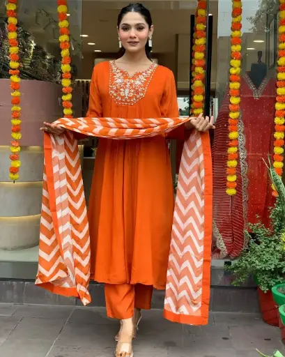 Heavy Anarkali 3 Piece Kurti