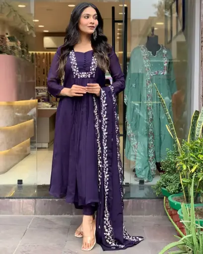 Super Dyeing Kurta & Cotton Pant with Dupatta
